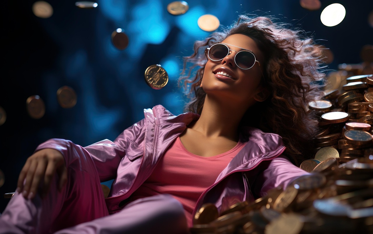 woman-enjoying-coinage-gain-on-investment